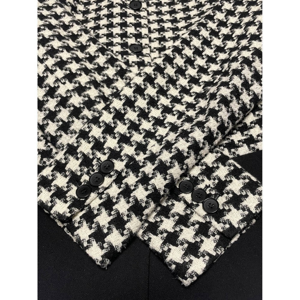 Talbots Houndstooth Button Down Color Block Blaze… - image 7